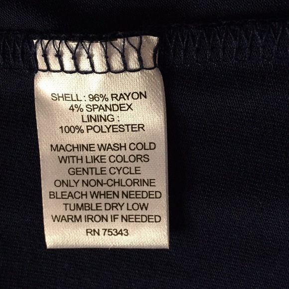 CYNTHIA ROWLEY NAVY DRESS - Picture 6 of 6